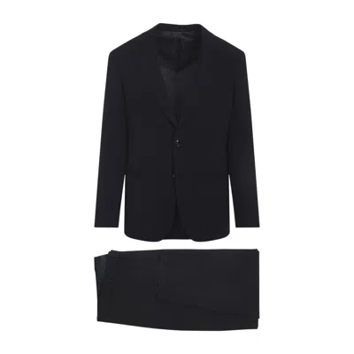 Giorgio Armani Two-piece Black Virgin Wool Suit