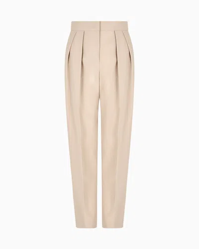Giorgio Armani Two-pleat Barathea-wool Trousers