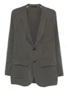 Giorgio Armani Two-pocket Button Blazer In Green