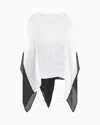 Giorgio Armani Two-tone Linen Blend Cape
