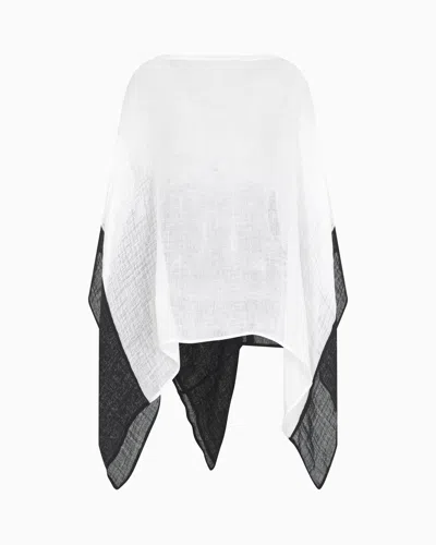Giorgio Armani Two-tone Linen Blend Cape