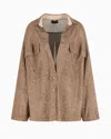Giorgio Armani Button-fastening Flap-pocket Shirt In Beige