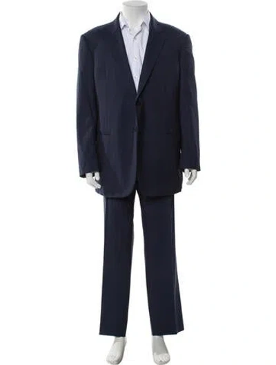 Pre-owned Giorgio Armani Two-piece Suit In Blue