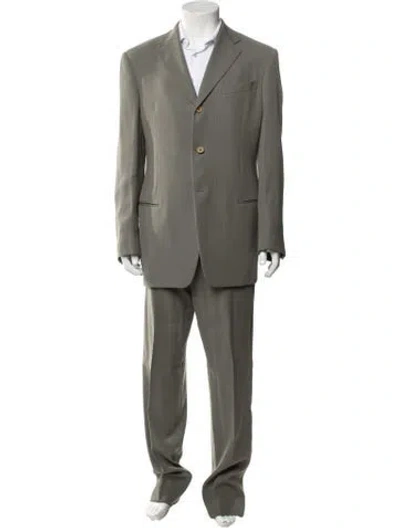 Pre-owned Giorgio Armani Two-piece Suit In Green