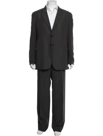 Pre-owned Giorgio Armani Two-piece Suit In Grey