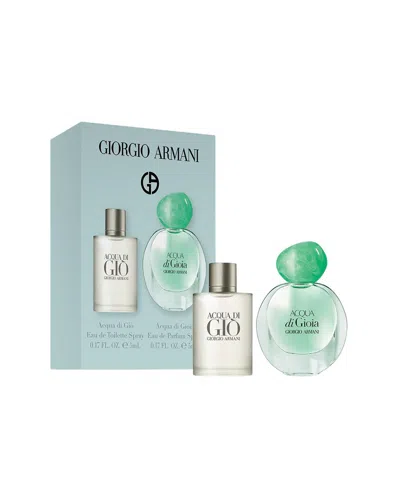 Giorgio Armani Unisex 0.16oz 2pc Set In Transparent