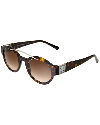 Giorgio Armani Unisex Ar8036h 47mm Sunglasses In Brown
