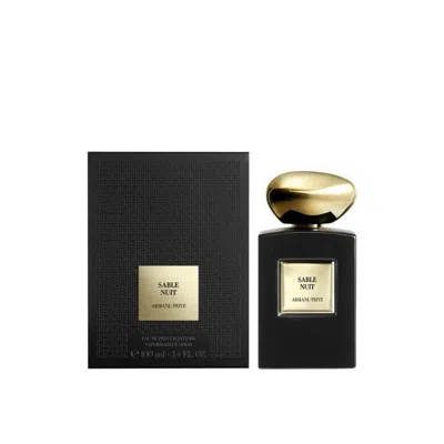 Giorgio Armani Unisex Prive Sable Nuit Intense Edp Spray 3.4 oz Fragrances 3614273187770 In Black