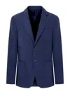 Giorgio Armani Upton Line Single-breasted Linen Canvas Jacket Clothing