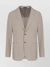 Giorgio Armani Upton Line Single-breasted Jacket In Linen Canvas