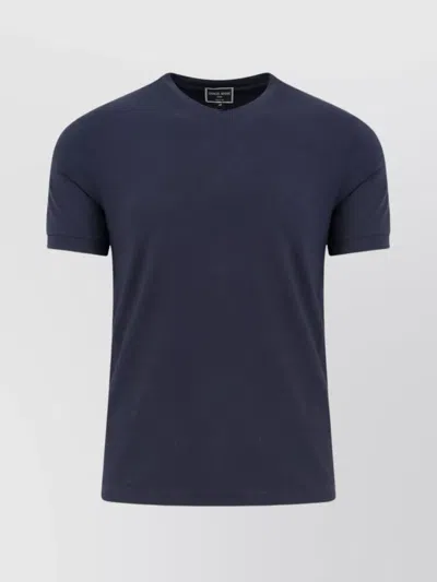 Giorgio Armani V-neck Ribbed Hem Stretch T-shirt
