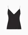 Giorgio Armani V-neck Silk Top With Embroidery