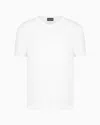 Giorgio Armani Logo Viscose T-shirt In White