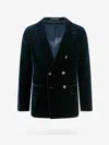 Giorgio Armani Velvet Blazer With Button Detailing And Wide Lapel