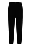 Giorgio Armani Luxurious Velvet Trousers In Black