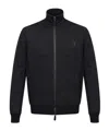 Giorgio Armani Vertical Collar Cardigan In Black