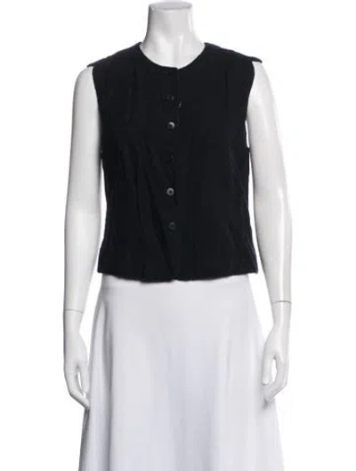 Pre-owned Giorgio Armani Vest In Black/blue