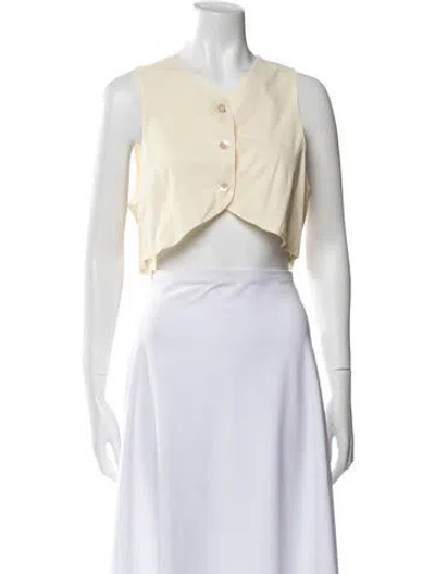 Pre-owned Giorgio Armani Vest In Neutral