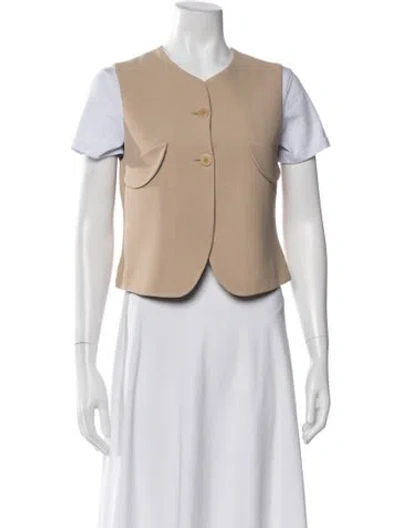 Pre-owned Giorgio Armani Vest In Neutral