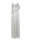 Giorgio Armani Silk Long Dress In Light Grey