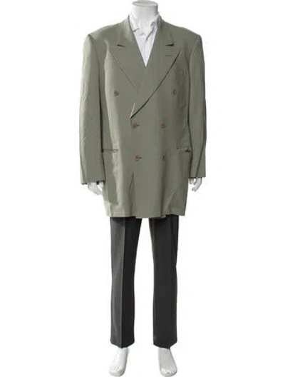 Pre-owned Giorgio Armani Vintage 1980's Blazer In Green