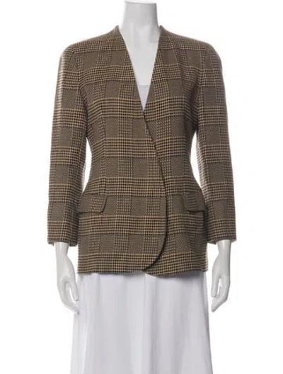 Pre-owned Giorgio Armani Vintage 1980's Blazer In Multicolor