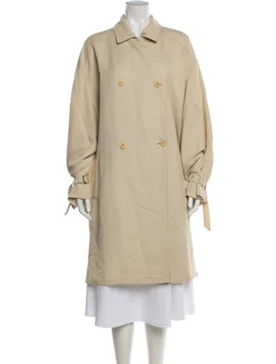 Pre-owned Giorgio Armani Vintage 1990's Trench Coat In Neutral