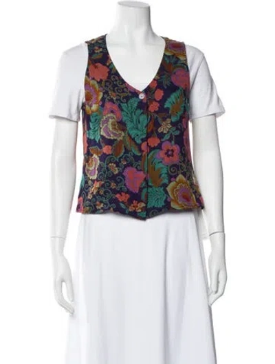 Pre-owned Giorgio Armani Vintage 1990's Vest In Blue