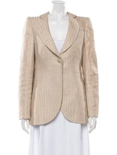 Pre-owned Giorgio Armani Vintage 2000's Blazer In Neutrals