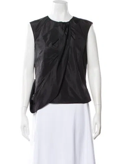 Pre-owned Giorgio Armani Vintage 2000's Blouse In Black