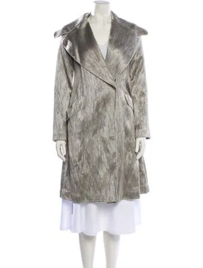 Pre-owned Giorgio Armani Vintage 2000's Coat In Gray