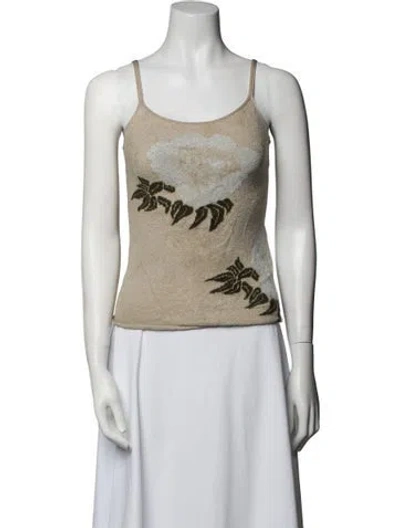 Pre-owned Giorgio Armani Vintage 2000's Top In Neutral