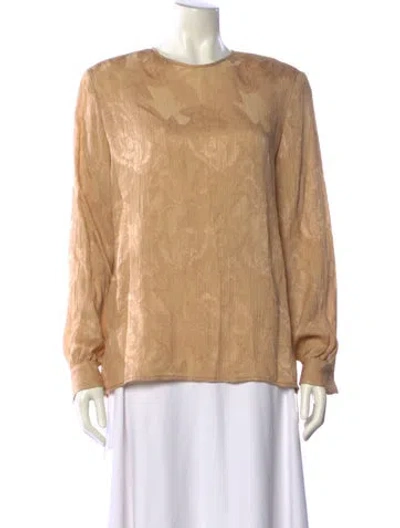 Pre-owned Giorgio Armani Vintage Crew Neck Sweatshirt In Neutral