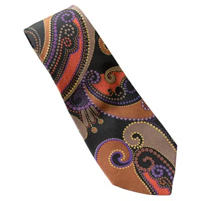 Pre-owned Giorgio Armani Vintage  All-silk Tie In Brown