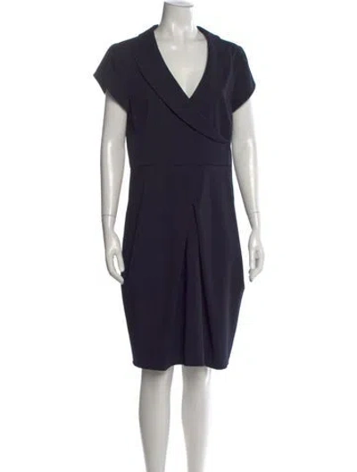 Pre-owned Giorgio Armani Vintage Knee-length Dress In Blue