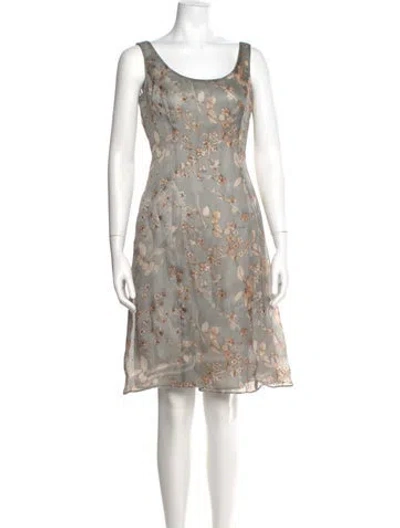 Pre-owned Giorgio Armani Vintage Knee-length Dress In Gray