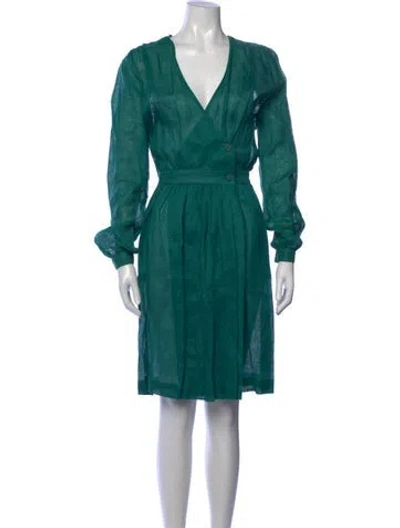 Pre-owned Giorgio Armani Vintage Knee-length Dress In Green
