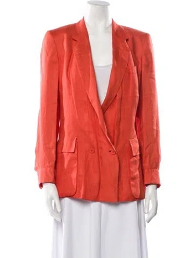 Pre-owned Giorgio Armani Vintage Late 1970's - Early 1980's Blazer In Orange