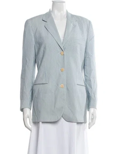 Pre-owned Giorgio Armani Vintage Late 1980's - Early 1990's Blazer In Blue