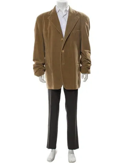 Pre-owned Giorgio Armani Vintage Late 1980's - Early 1990's Blazer In Brown