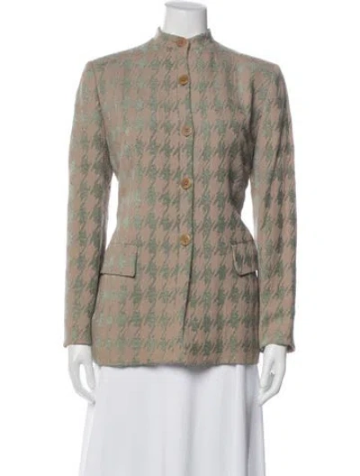 Pre-owned Giorgio Armani Vintage Late 1980's - Early 1990's Blazer In Green