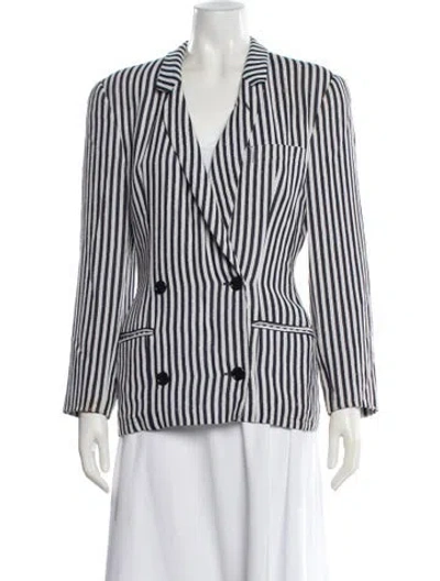 Pre-owned Giorgio Armani Vintage Late 1980's - Early 1990's Blazer In Neutral