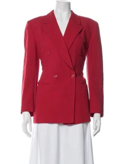 Pre-owned Giorgio Armani Vintage Late 1980's - Early 1990's Blazer In Red
