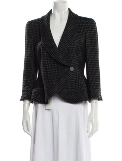 Pre-owned Giorgio Armani Vintage Late 1990's - Early 2000's Blazer In Black