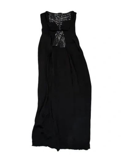Pre-owned Giorgio Armani Vintage Long Dress In Black