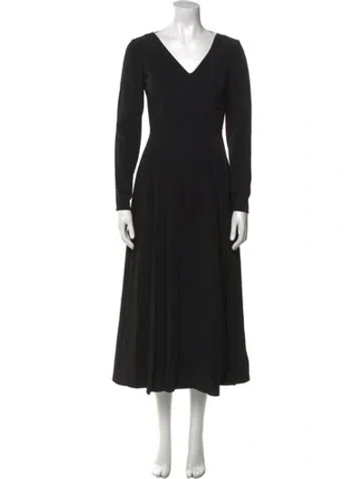Pre-owned Giorgio Armani Vintage Long Dress In Black