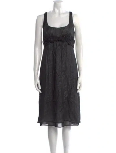 Pre-owned Giorgio Armani Vintage Midi Length Dress In Multi