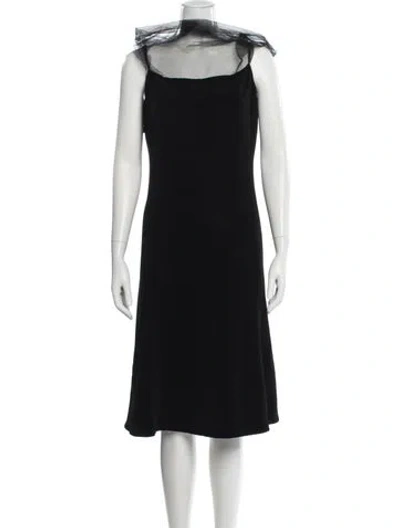 Pre-owned Giorgio Armani Vintage Mini Dress In Black