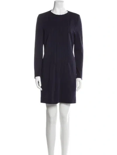 Pre-owned Giorgio Armani Vintage Mini Dress In Blue