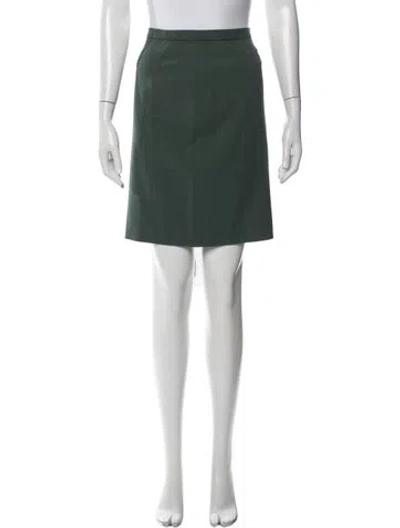 Pre-owned Giorgio Armani Vintage Mini Skirt In Green